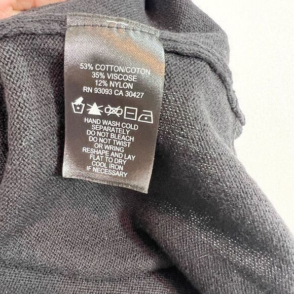 Nic+Zoe Sweater Womens 3X Black Cotton Blend Long Sleeve Turtleneck NWT - Picture 8 of 10